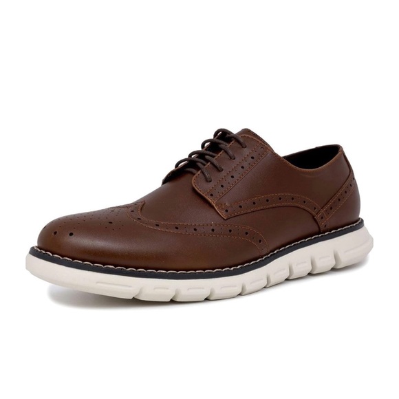 Size 13 Nautica Men's Brown Wingdeck Oxford Shoe Fashion Sneaker - Picture 2 of 12